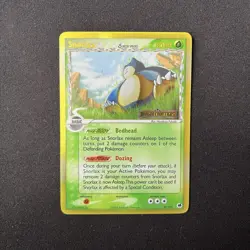 Snorlax Reverse Holo 10/101 EX Dragon Frontiers Holo Shift Error Pokemon Card - Image 2