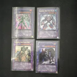 Yu-Gi-Oh! Elemental Hero Fusion Lot Steam Healer Grand Neos Dark Neos (4 Cards) - Image 1