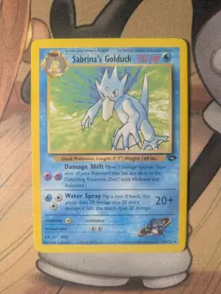 Sabrina’s Golduck 30/132 Pokemon Gym Challenge Rare Card Excellent Condition - Image 1