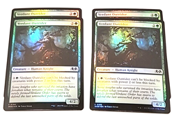 FOIL VERDANT OUTRIDER x4 mtg NM Wilds of Eldraine 4 Common - Image 1
