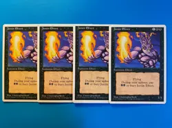 MTG 4x Junun Efreet Core Set 4th Edition OLD SCHOOL Magic the Gathering x4 NM - Image 1