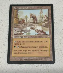 1999 Magic: The Gathering - Urza's Destiny - YAVIMAYA HOLLOW - Rare Land - NM - Image 5