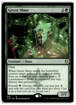 MTG Green Slime - Commander Legends: Battle for Baldur's Gate Miscut LP English - Image 1