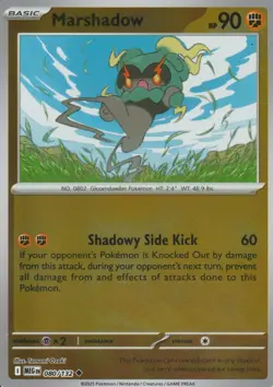 POKEMON - MARSHADOW - 080/132 - MEGA EVOLUTION - REVERSE HOLO - Image 1