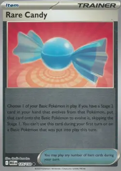 POKEMON - RARE CANDY - 125/132 - MEGA EVOLUTION - REVERSE HOLO - Image 1