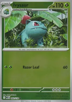 POKEMON - IVYSAUR - 002/132 - MEGA EVOLUTION - REVERSE HOLO - Image 1