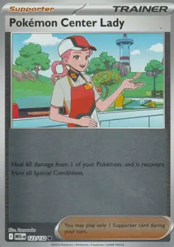 POKEMON - POKEMON CENTER LADY - 123/132 - MEGA EVOLUTION - REVERSE HOLO - Image 1