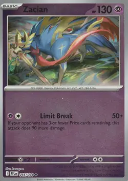 POKEMON - ZACIAN - 045/094 - PHANTASMAL FLAMES - REVERSE HOLO - Image 1