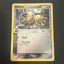Meowth 71/110 Regular EX Holon Phantoms Common Pokemon TCG NM 2006 - Image 1