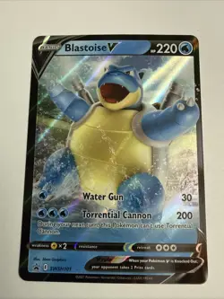 Blastoise V #SWSH101 Ultra Rare Black Star Promo Pokemon TCG - Image 1