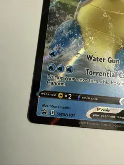 Blastoise V #SWSH101 Ultra Rare Black Star Promo Pokemon TCG - Image 5