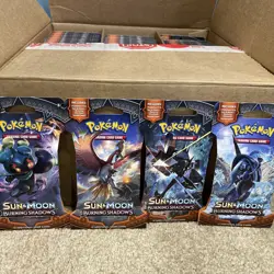 Pokemon Sun & Moon BURNING SHADOWS 4 Sleeved Booster Packs TCG Pack Art Set.. - Image 2