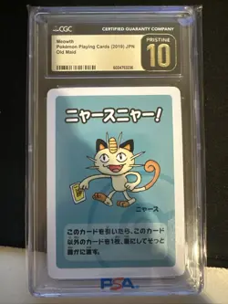 Meowth Pokemon Old Maid 2019 CGC Pristine 10 - Image 1