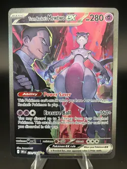 2025 Pokemon Dri EN-Destined Rivals Rocket's Mewtwo EX #231 NM/Mint - Image 1