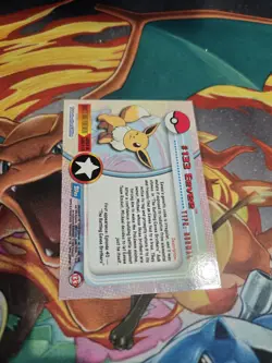 2000 Topps Pokemon TV Animation Edition Series 3 Non Holo #133 Eevee LP - Image 2