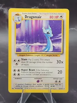 Dragonair Rare Base Set Pokemon TCG Unlimited 18/102 - Image 2