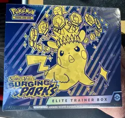 Pokemon TCG Factory Sealed Surging Sparks Elite Trainer Box 2024 Scarlet&Violet - Image 1