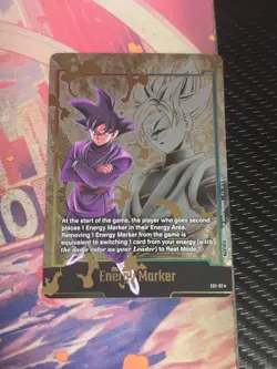 Goku Black Energy Marker Gold E01-07 Dragon Ball Super Card Game Fusion World - Image 1