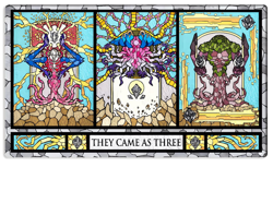 MTG Eldrazi Emrakul Kozilek Stained Glass Playmat TCG CCG Trading Card Game Mat - Image 1