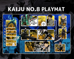 UA Card Kaiju no.8 Union Arena Blue mat Gaming Desk Playmat Deskmat Mousepad - Image 2