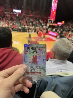 🏀 One Piece Monkey.D.Luffy US College Basketball Promo Card *SEALED* IN HAND! - Image 1