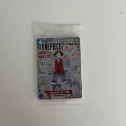 🏀 One Piece Monkey.D.Luffy US College Basketball Promo Card *SEALED* IN HAND! - Image 2