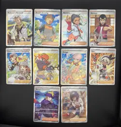 Pokemon TCG Full Art Trainer Card Lot of 10 Near Mint Condition - Image 1