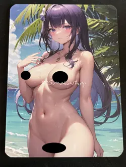 🔥 HS1 Redeem 13 Raiden Shogun Genshin Imp Hot & Spicy Waifu Anime A6 Board Card - Image 2