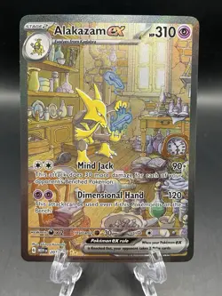 Alakazam ex 201/165 Sv: Scarlet & Violet 151 Full Art Holo Pokemon Trading Card - Image 1