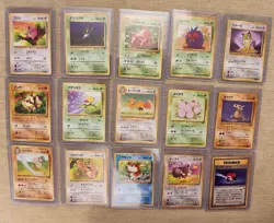 Japanese Pokemon Cards Jungle set lot of 15 NM - Image 1