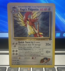 Koga's Pidgeotto 27/132 Gym Challenge Pokemon Card non-holo - Image 1