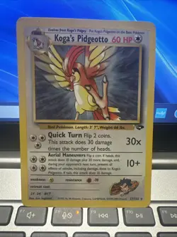 Koga's Pidgeotto 27/132 Gym Challenge Pokemon Card non-holo - Image 2