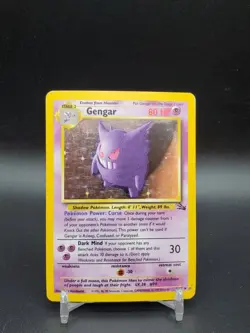 Gengar 5/62 Fossil Holo HP Pokemon Card - Image 1