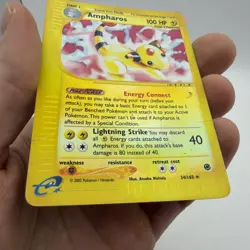 Ampharos Reverse Holo Rare Expedition 34/165 Pokemon Card 2002 HP - Image 2