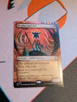 MTG: Lorwyn Eclipsed: 317 Hexing Squelcher (Showcase) Rare Non Foil In Hand - Image 1