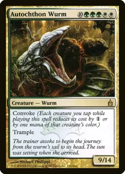 MTG: Magic The Gathering: Ravnica: Autochthon Wurm - Near Mint - Image 1