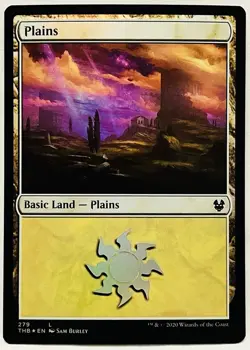 Plains (279)- FOIL-MTG- [Theros Beyond Death] NM - Image 1