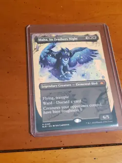 Maha, Its Feathers Night (Borderless) Bloomburrow Regular - Image 1