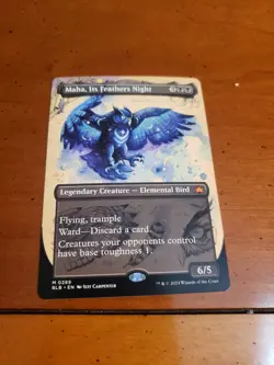 Maha, Its Feathers Night (Borderless) Bloomburrow Regular - Image 2