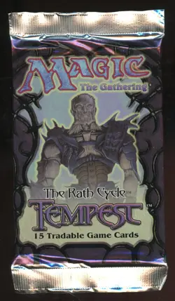 1997 MTG Magic the Gathering Tempest Booster Packs Factor Sealed - Image 1