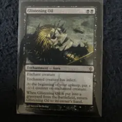 MTG Magic The Gathering - Glistening Oil - New Phyrexia (#62/175) Reg LP/MP - Image 1