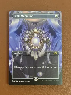 Magic the Gathering: Pearl Medallion (Borderless) Modern Horizons 3 Regular NM - Image 2