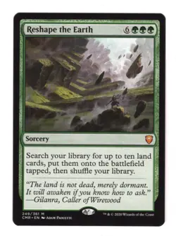 MTG Magic Reshape the Earth Commander Legends Mythic Rare NM - Image 1