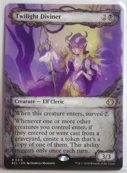 Twilight Diviner [New, Near Mint] Showcase Art {Lorwyn Eclipsed} - Image 1
