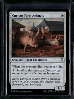 Curious Farm Animals - 14 - Foil - TLA - NM - MTG Magic the Gathering - Image 1
