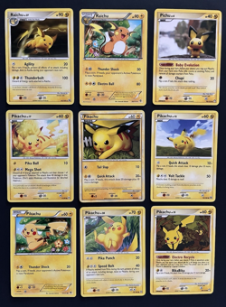 LOT 6 PIKACHU+ 2 RAICHU+ 1 PICHU DIFFERENT POKEMON SERIES -2007 2008--2014 NM/M - Image 1
