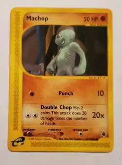 Machop 117/165 Common Expedition Base Set Pokemon - Image 1