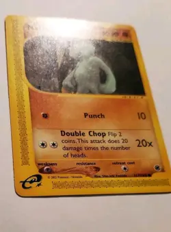 Machop 117/165 Common Expedition Base Set Pokemon - Image 3