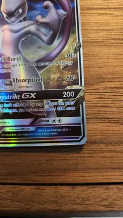 Mewtwo GX 39/73 Shining Legends Ultra Rare Full Art Holo 190 HP Pokemon Card - Image 2