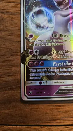 Mewtwo GX 39/73 Shining Legends Ultra Rare Full Art Holo 190 HP Pokemon Card - Image 5